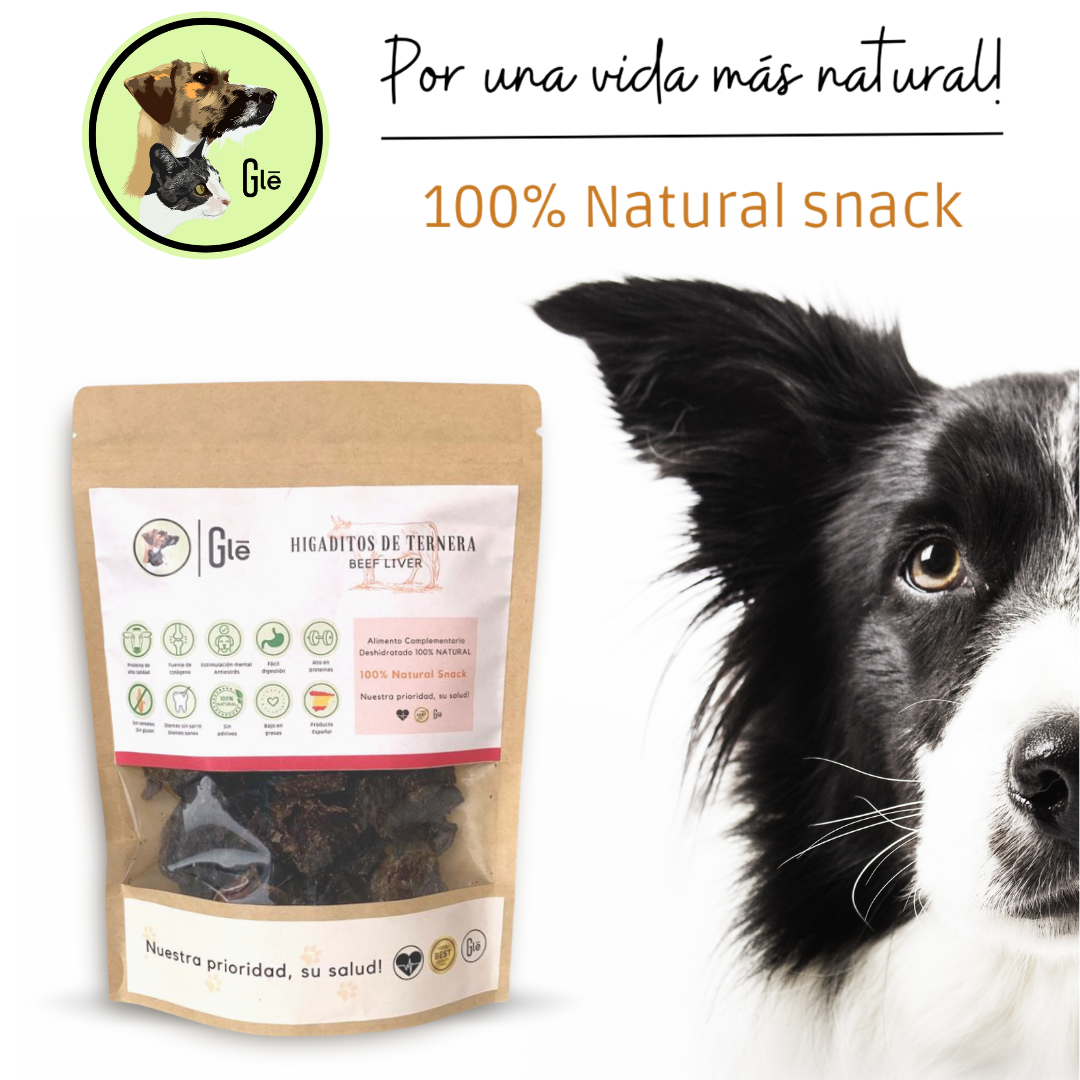 Snack para perros, gatos y hurones naturales de hígado deshidrtado para perros , premios saludables GLE Pets